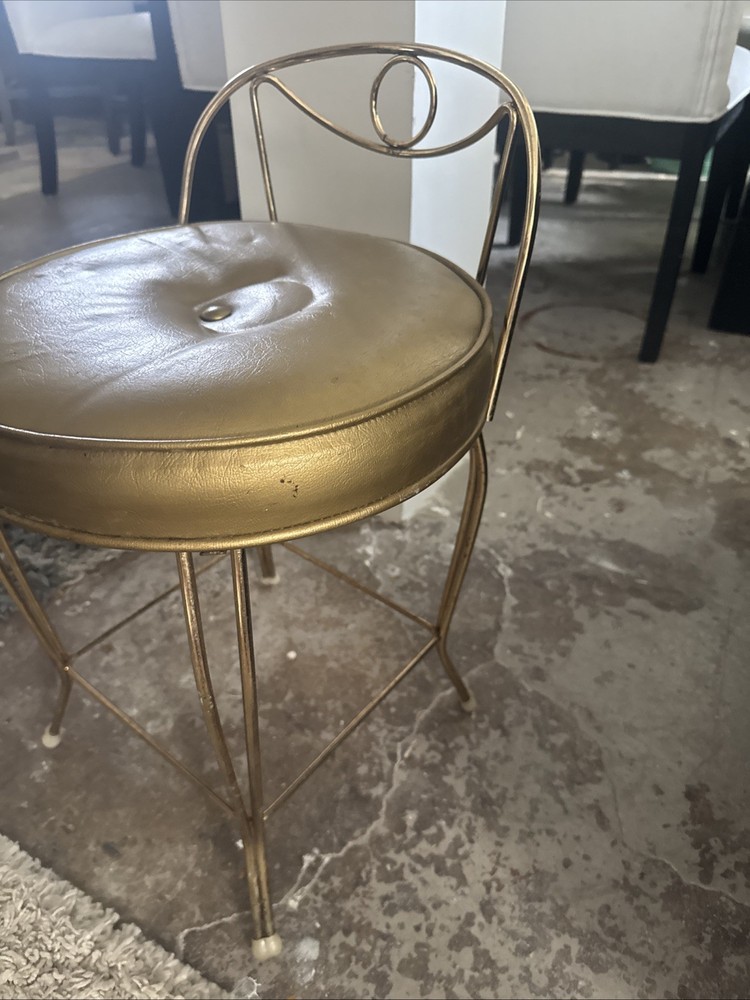 vintage George Koch & Sons vanity stool,