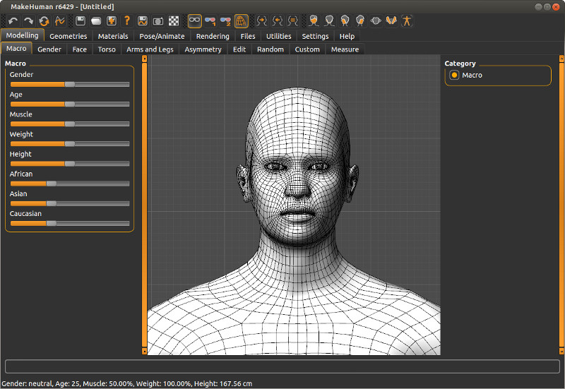 MakeHuman 3D Character Creator - Mac & Windows Photorealistic Modeling Software