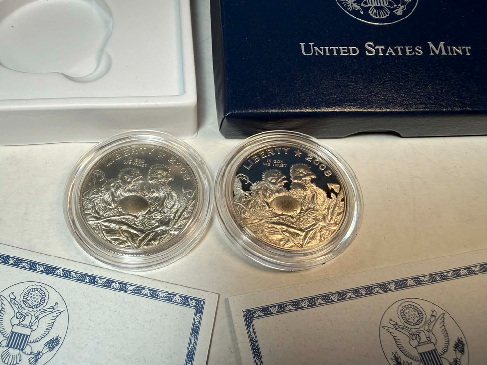 2008 US MINT BALD EAGLE HALF DOLLAR PROOF & UNCIRCULATED