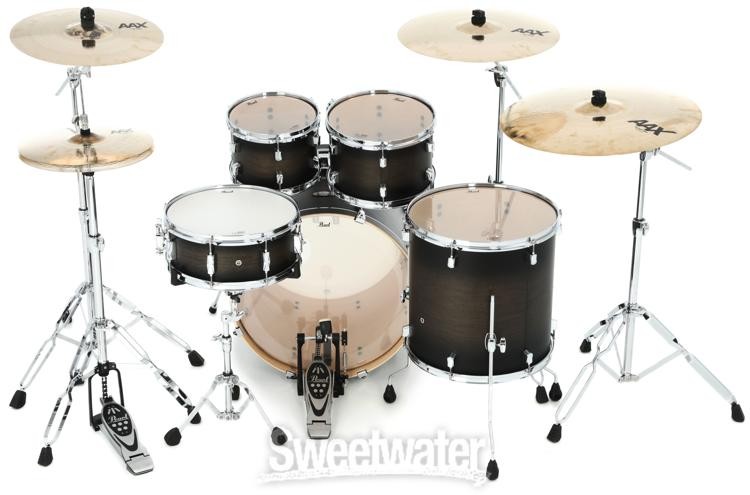 Pearl Decade Maple 5-piece Shell Pack - 22" Kick - Satin Blackburst