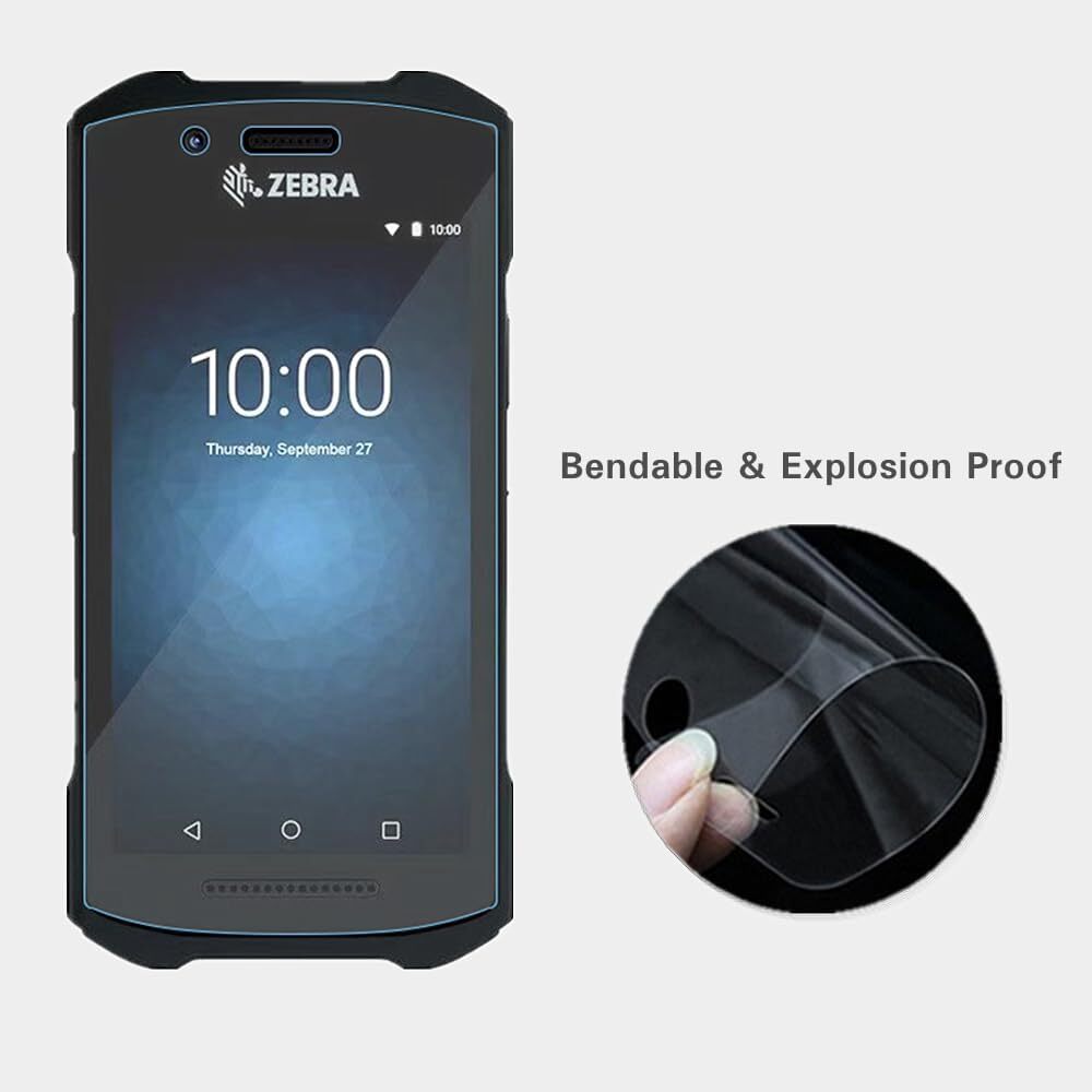 5Pack Clear Screen Protector Protective Film for Zebra TC21 TC26