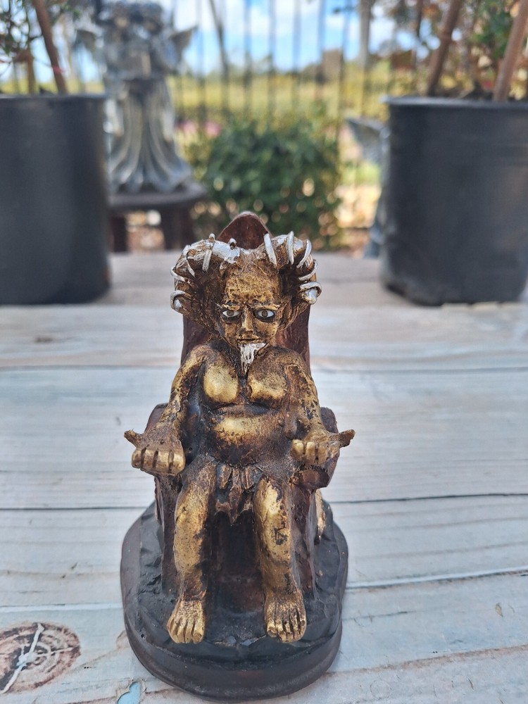 Baphomet Satan Gold 5.5" Satan / Diablo / Angel Oro/ Devil / Evil / Statue
