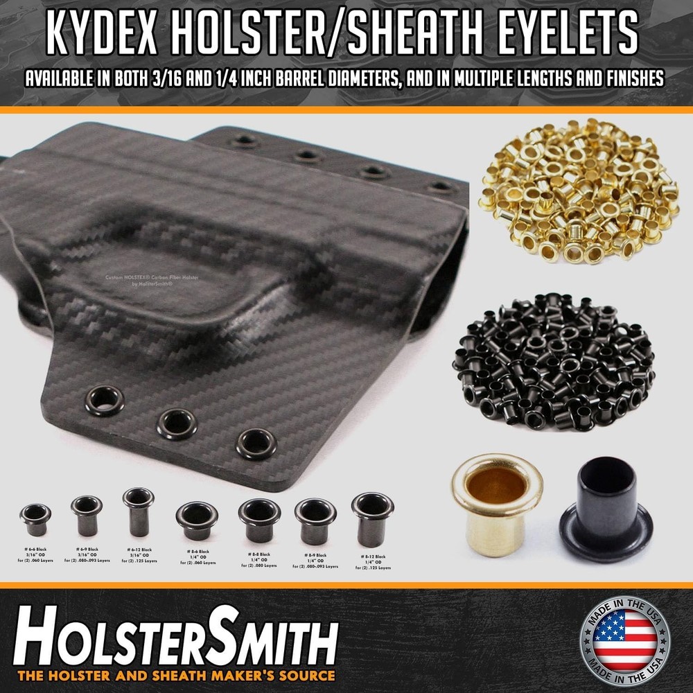 Industrial Grade Brass Rivets - 1/4 inch