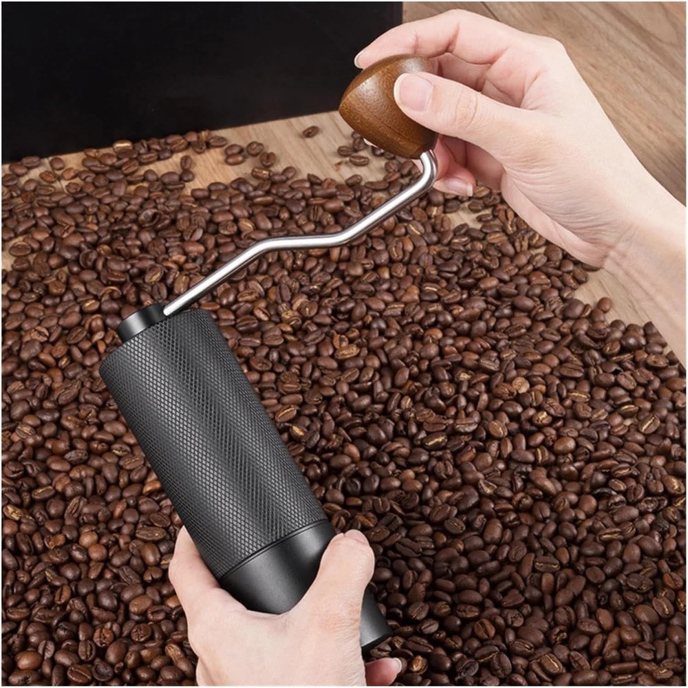 Manual Coffee Grinder Stainless Steel Conical Burr Adjustable Setting Grinder