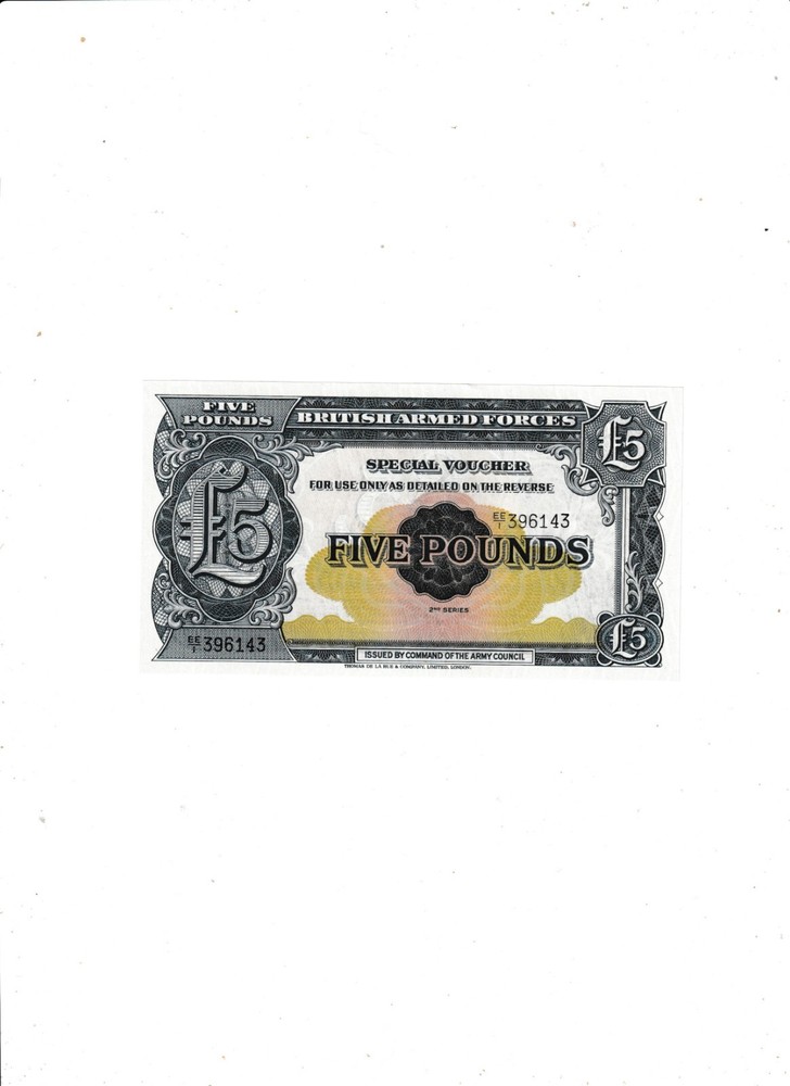 B.A.F  £5  2nd  SERIES  UNC