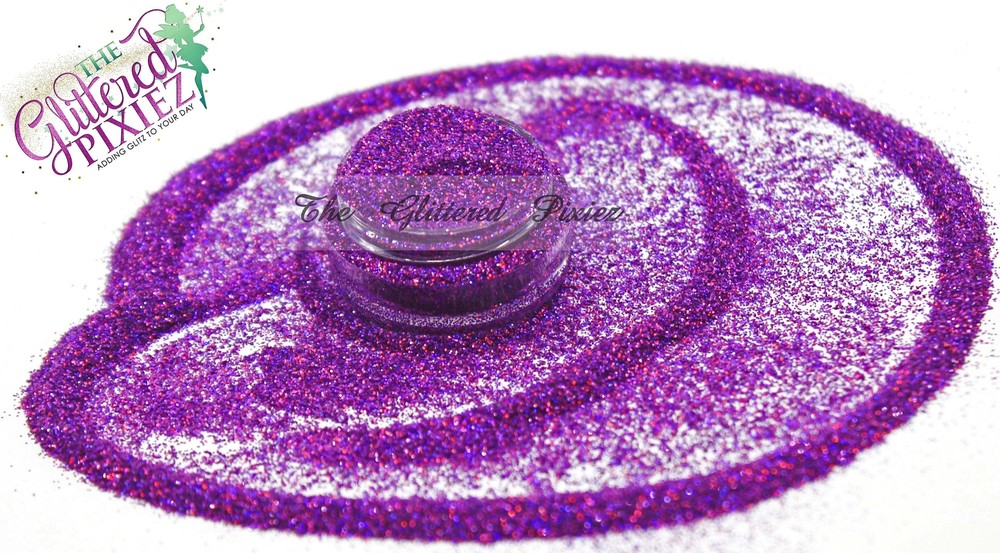 GRAPE NERDZ (holographic) Pixie Dust (extra Fine Glitter powder):