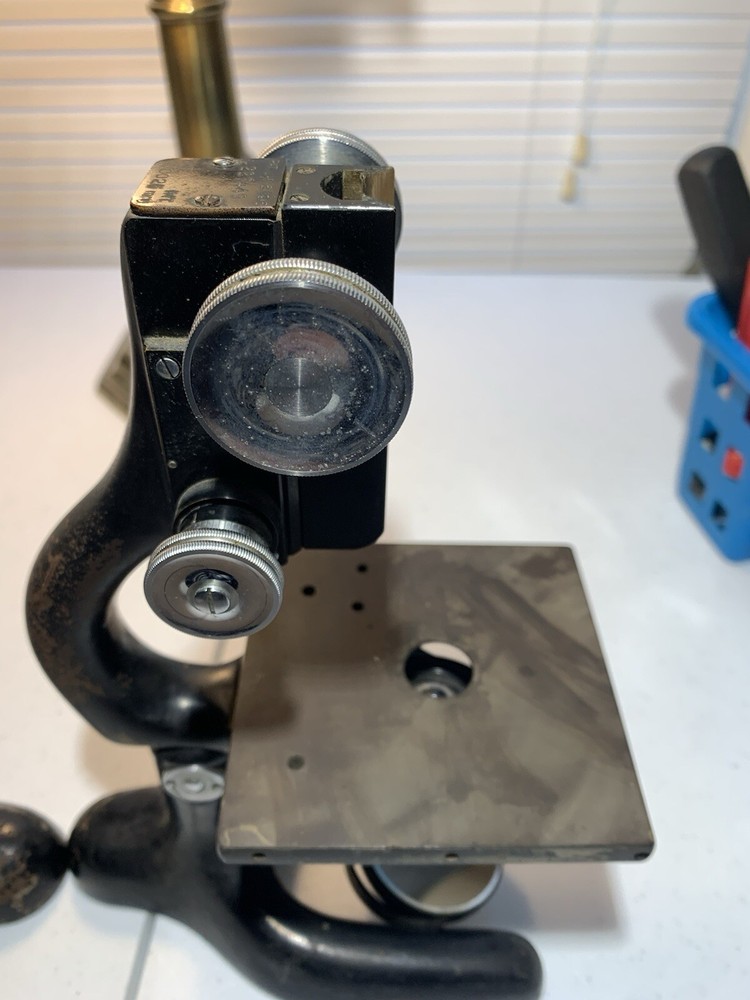 Two Bausch and Lomb Antique Microscopes