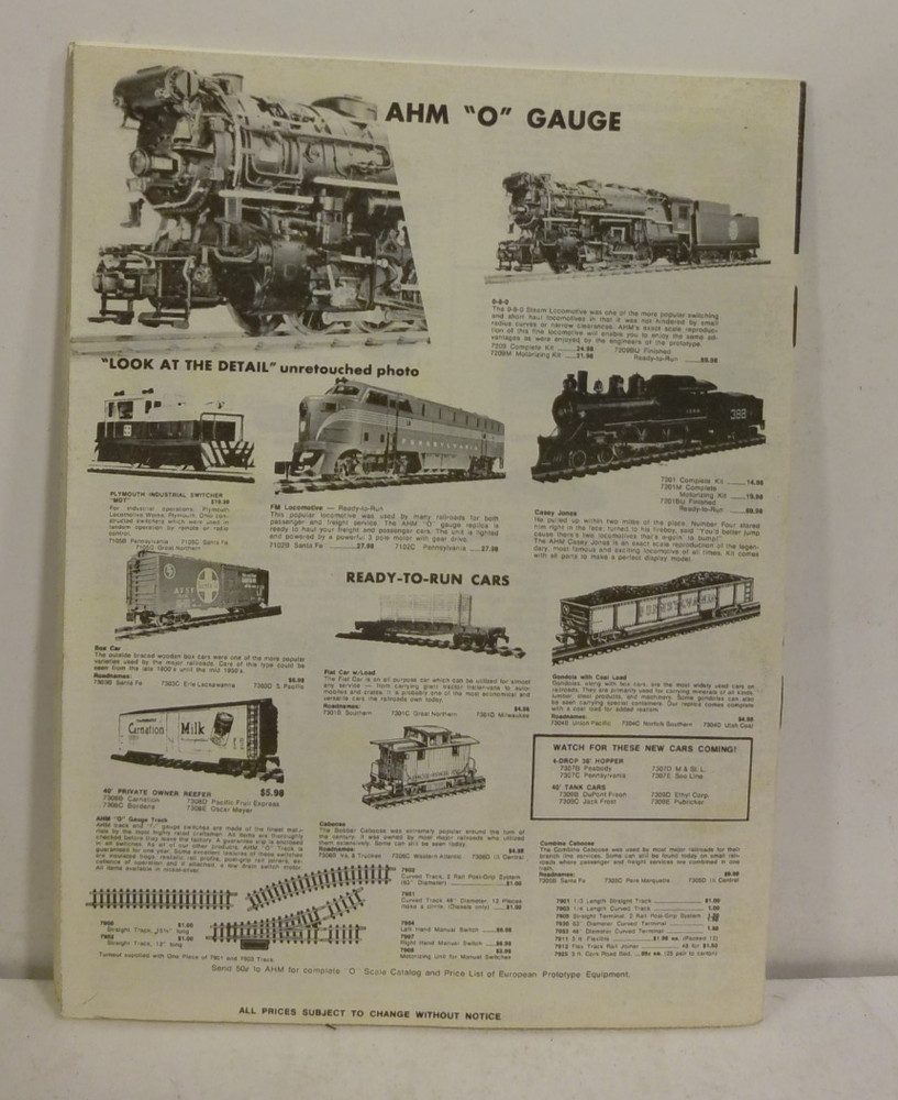 Vintage AHM Does It Again 1972 Catalog CA 18B