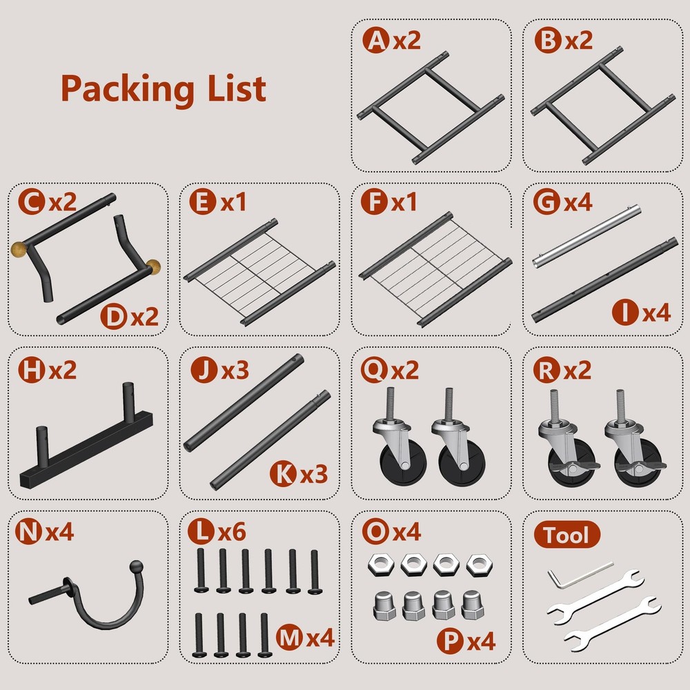 Clothes Rack with 3-Level Height Adjustment - Double Rod Extendable Hanging R...