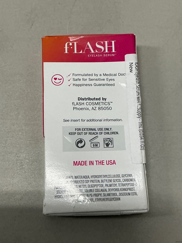 Flash Eyelash Serum Mini for Long, Curled Natural Lashes - E