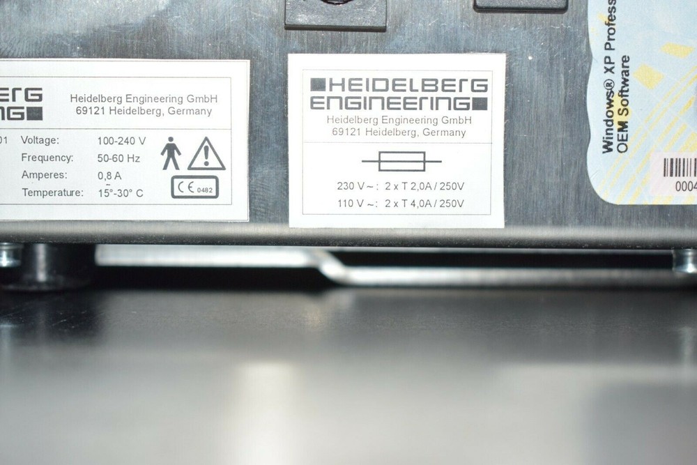 Heidelberg intraoperative pachymeter /thickness gauge using OCT