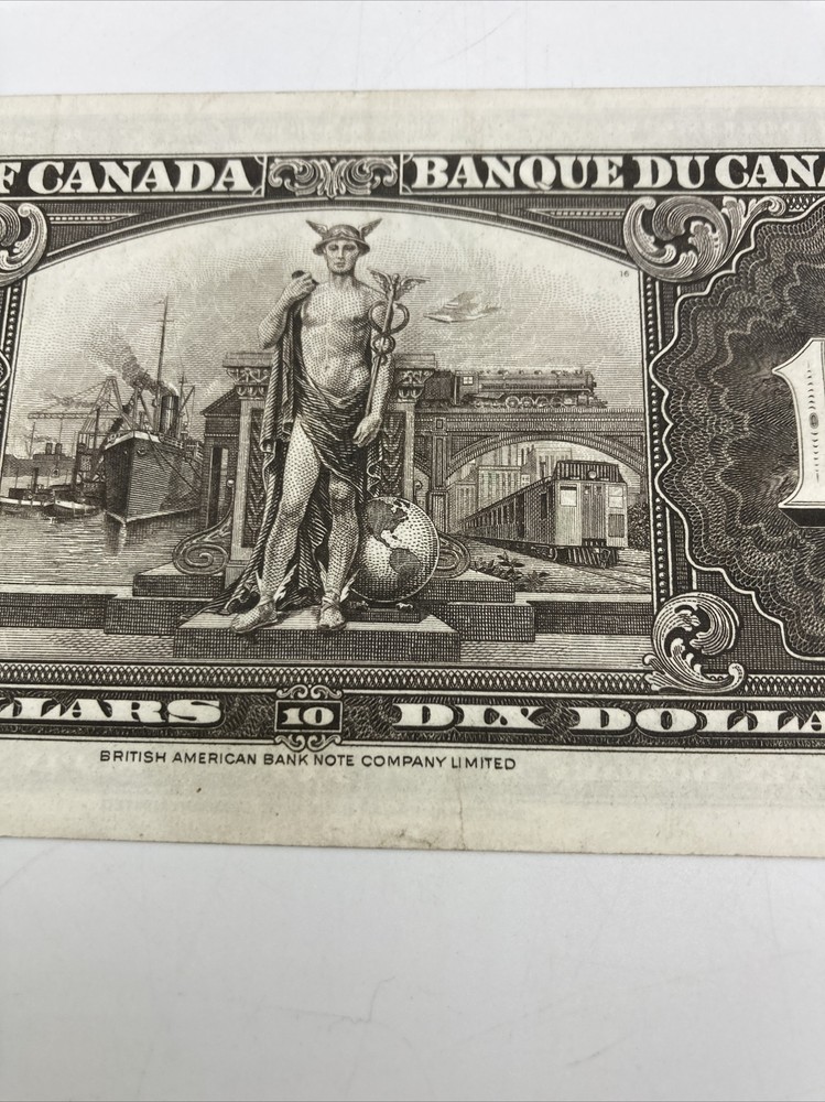 Canada Banknote 1937 10 Dollars.