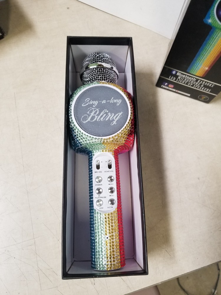 Sing-A-long Rainbow Bling Karaoke Bluetooth Microphone 10017703