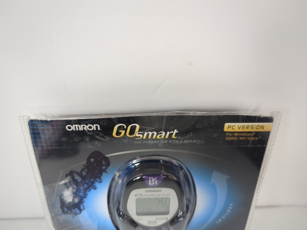 Omron GO smart Dual-Axis Pocket Pedometer w/ Advanced 2D Sensor Tech. PC Version