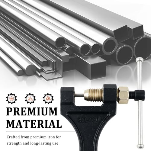 Motorcycle Chain Breaker Tool with Replacement Thimble,Durable Motorcycle