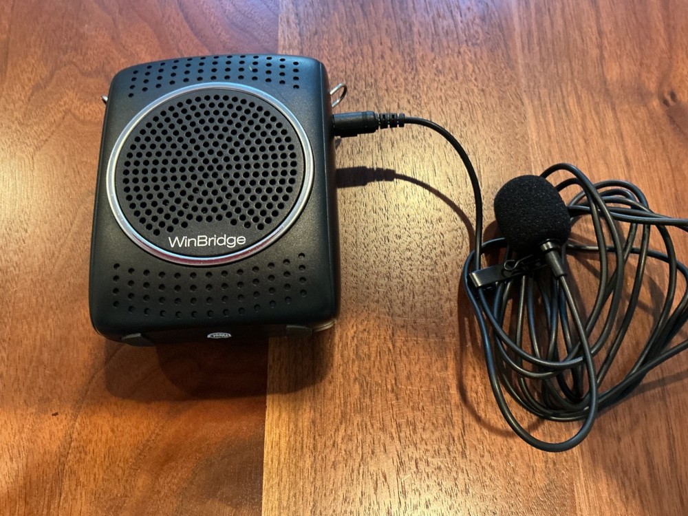 WINBRIDGE VOICE S309 AMPLIFIER WITH MICROPHONE. TESTED.