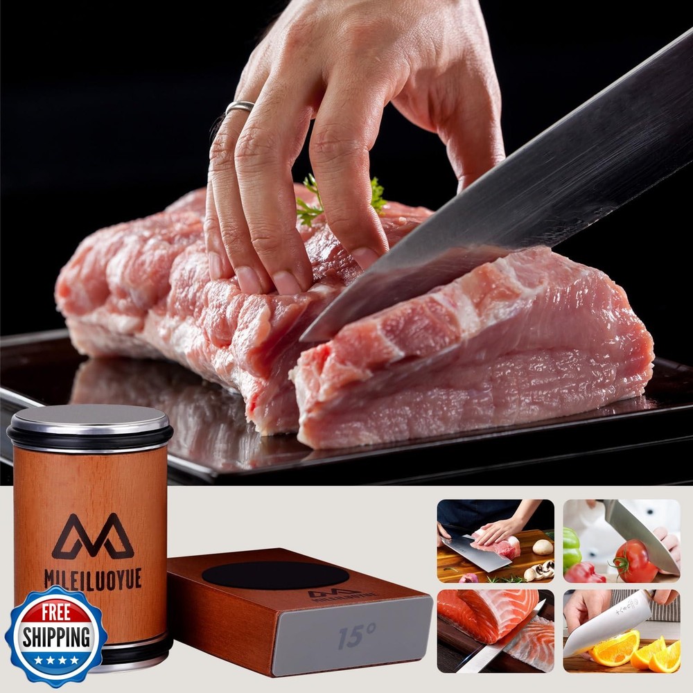 Knife Sharpener Tool Rolling Knife Sharpener Kit, Ceramic Disc Sh