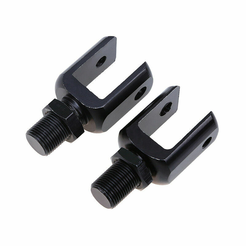 2pcs Universal Motorcycle Shock Absorber Adapter Fork Adapter Black Aluminum