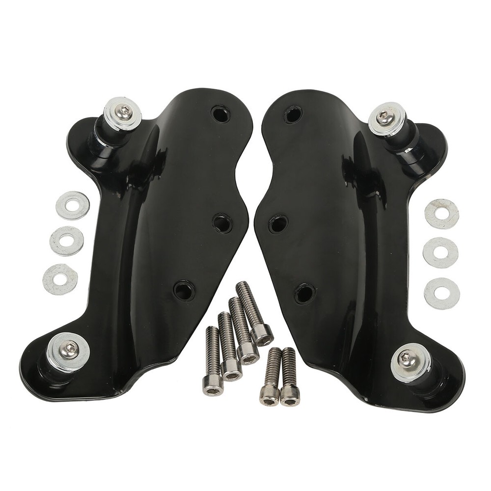 Black Razor Trunk Backrest Mount Rack Docking Kit Fit For Harley Touring 2014+