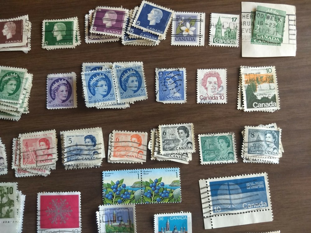 Used Postage Stamps From Canada