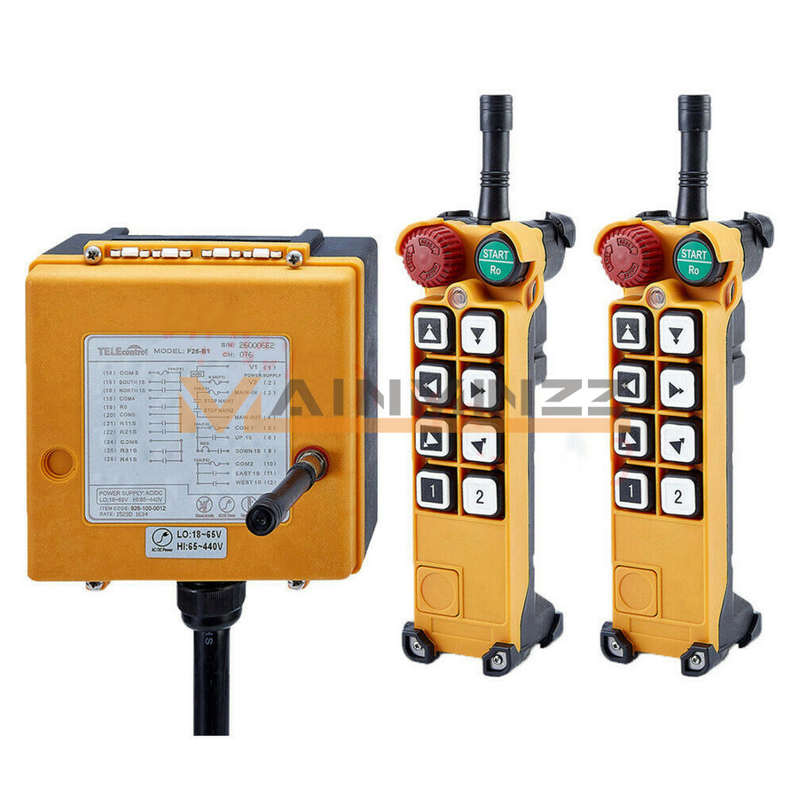 Industrial 8 Keys Crane Remote Control Wireless Transmitter Push Button Switch
