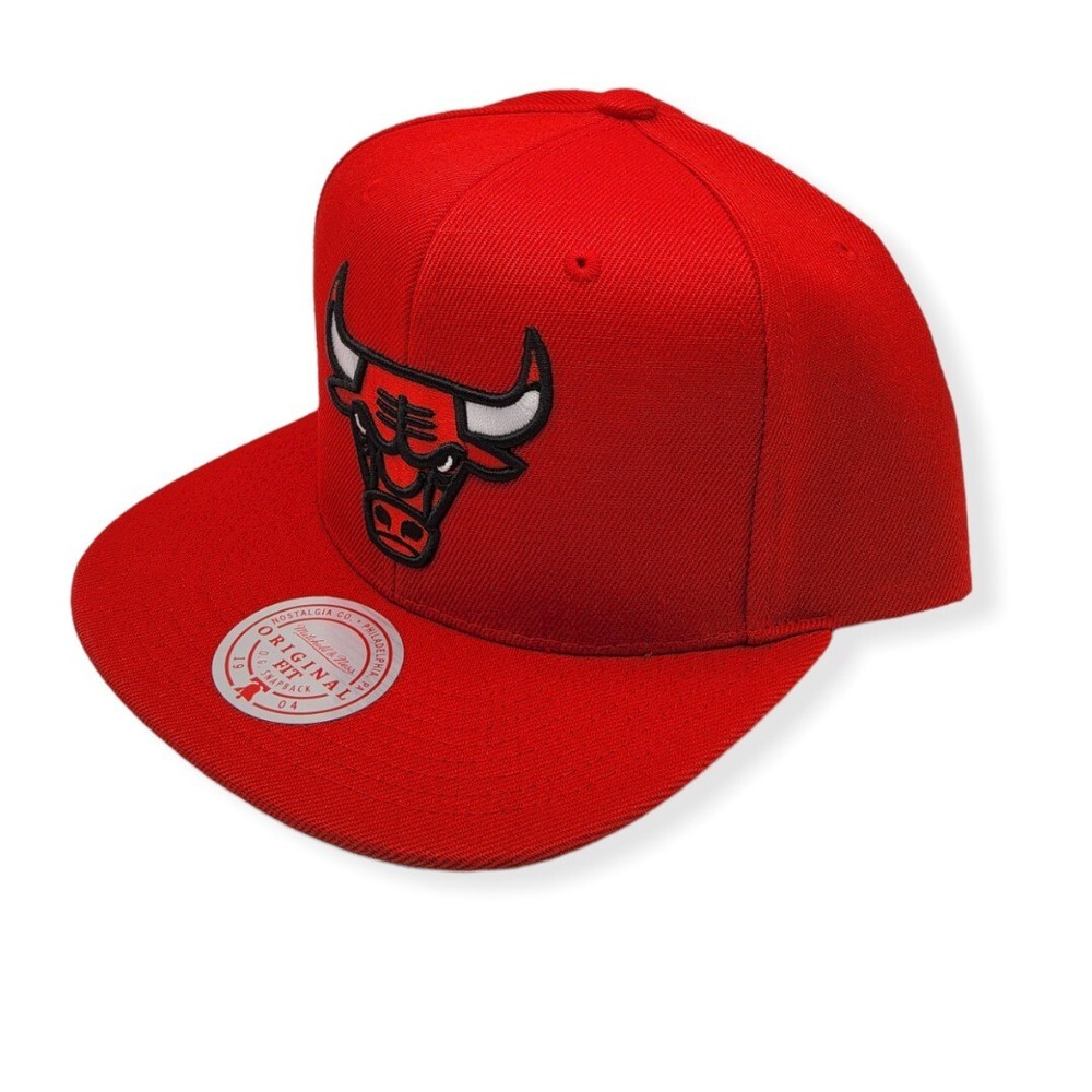 Mitchell & Ness Chicago Bulls Core Basic Red Adjustable Snapback Hat Cap