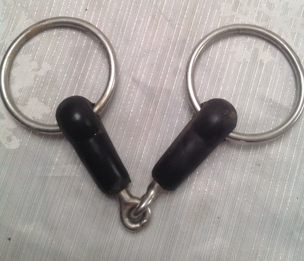 Rubber Loose Ring Snaffle Bit - 5 inches