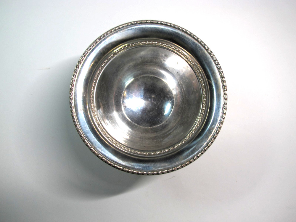 Sterling Silver Candy Dish Weighted 5” Diameter