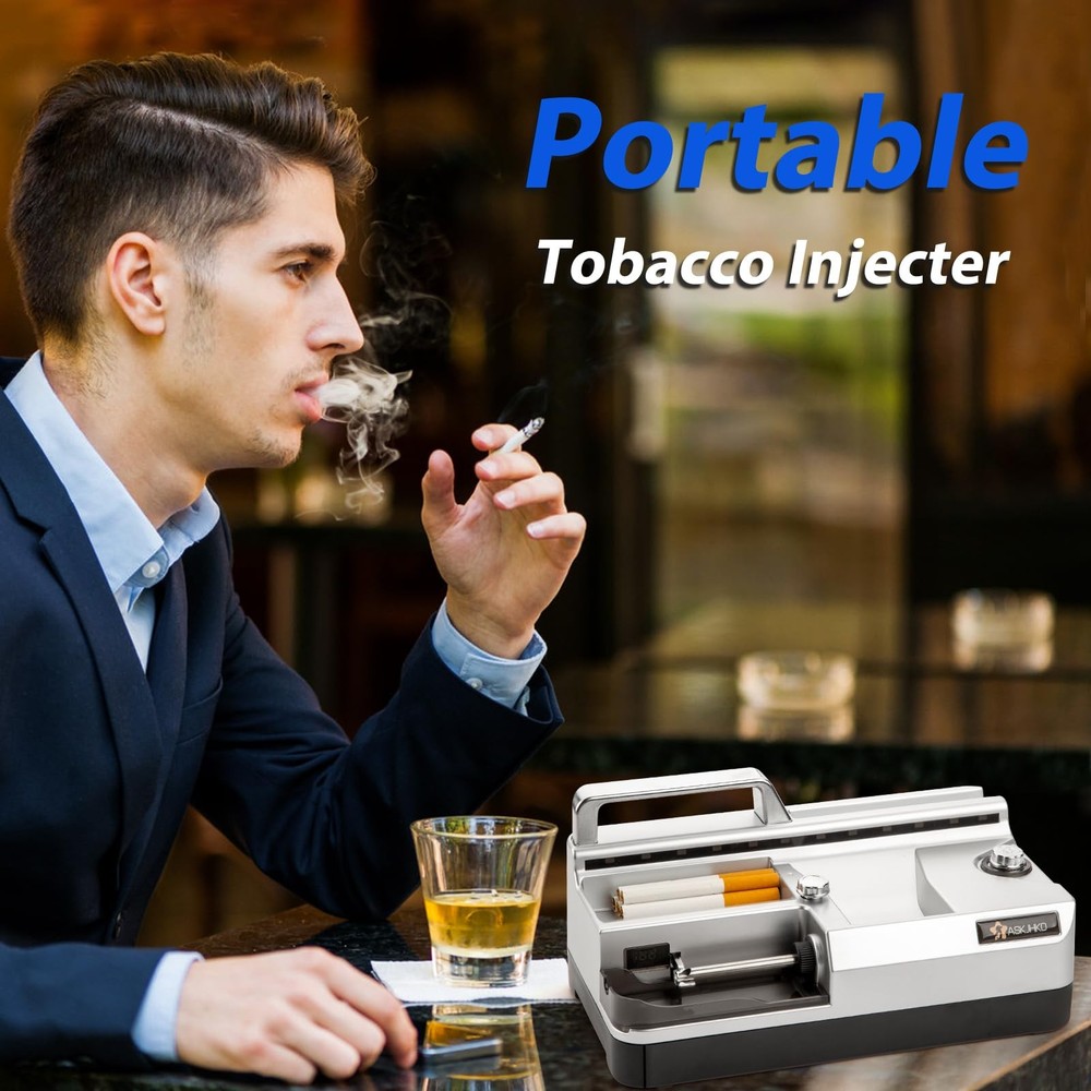 Electric Cigarette Rolling Machine, Automatic Cones Loader, Mini Portable Pre...