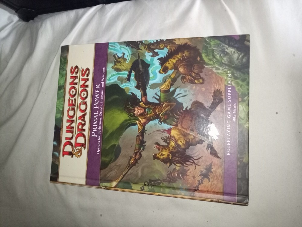 Dungeons & Dragons, RPG Supplement - Primal Power (Barely Used)
