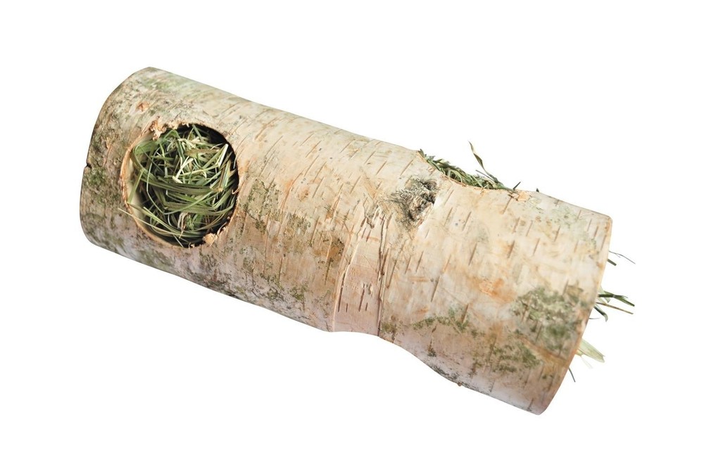 A&E Cage Small Animal Birch Tunnel with Hay - Medium