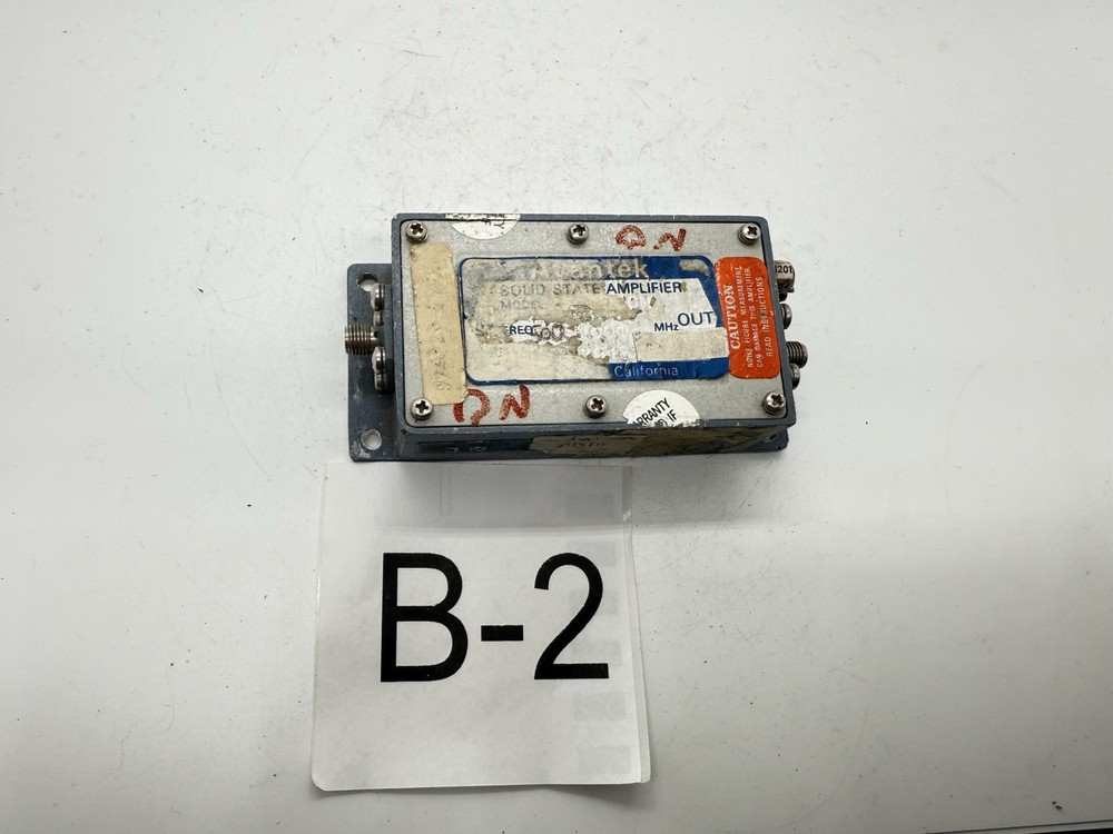 Avantek Solid State Amplifier, 500–1000 MHz,+15V