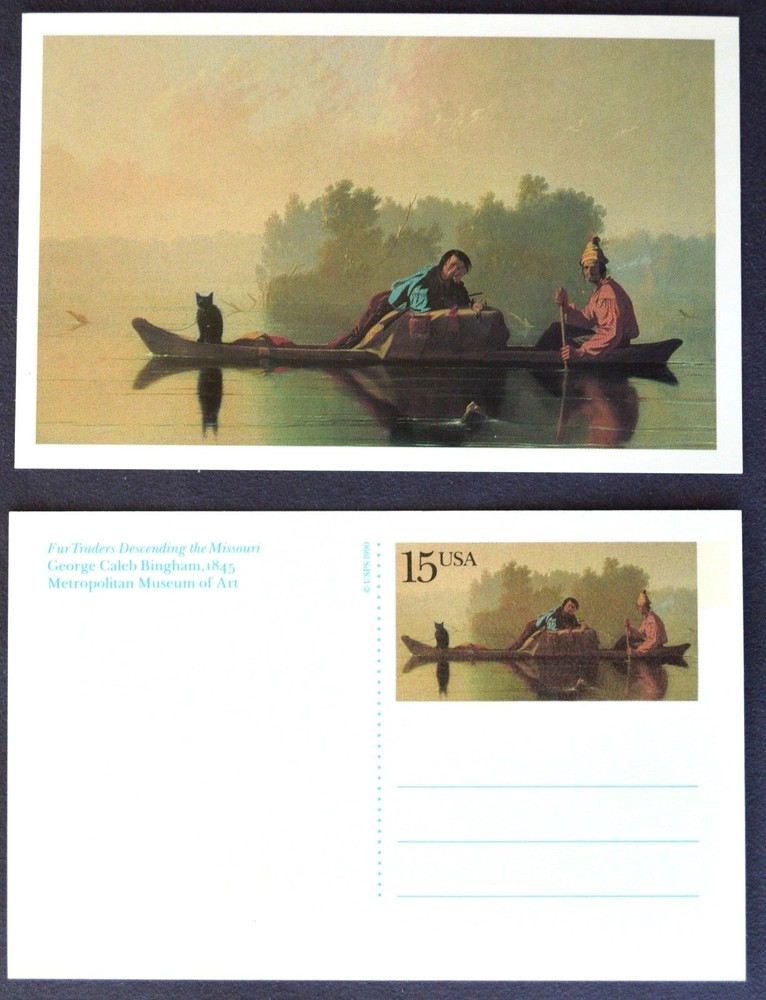 1990 US Sc #UX147 postal card, 15 cent, mint, sharp corners, excellent condition