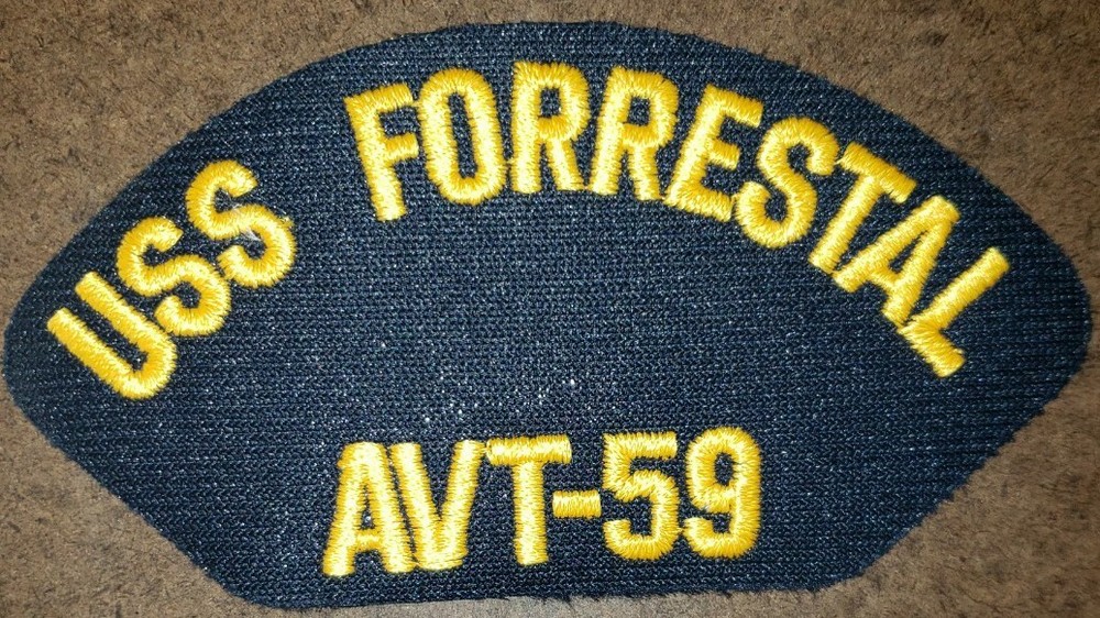 USS Forrestal AVT-59 US Navy 5.75" x 3" Patch