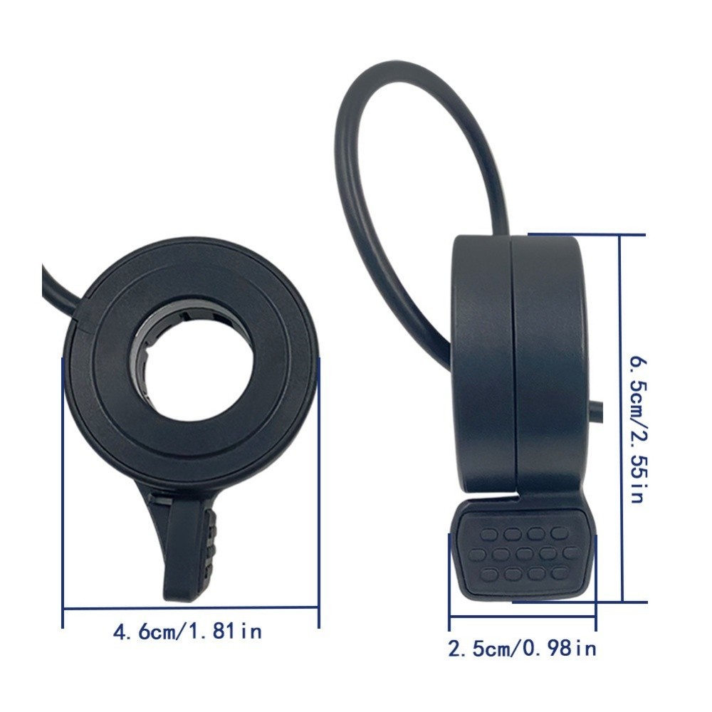 5-pin Connector Thumb Throttle Optimized Hall Sensor Smooth Thumb Presses