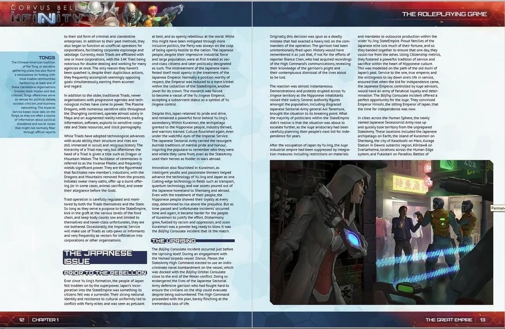 Infinity: Yu Jing Sourcebook | Infinity 2d20 RPG - Corvus Belli