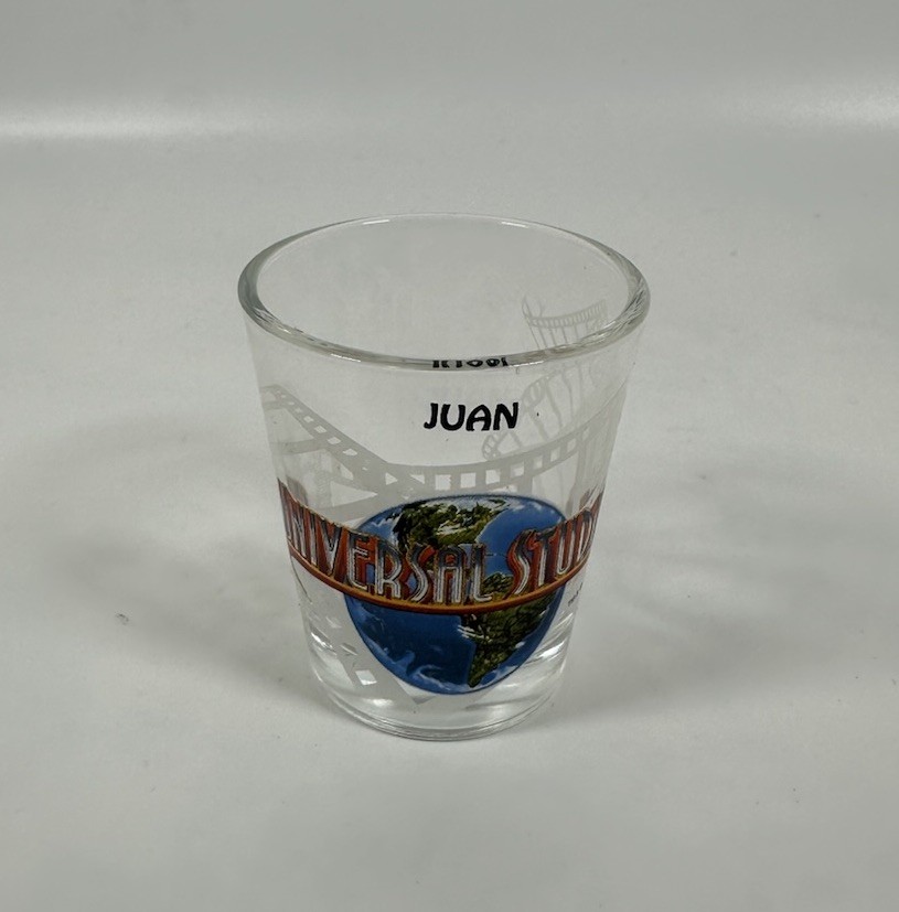 Universal Studios Personalized Name Shot Glass - JUAN