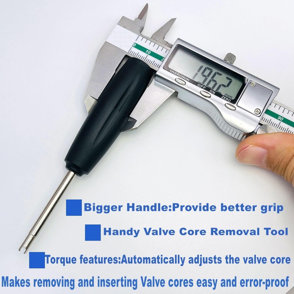 2 Pieces Valve Core Torque Tool, Avoid TPMS Damage, Valve Core Removal and Insta