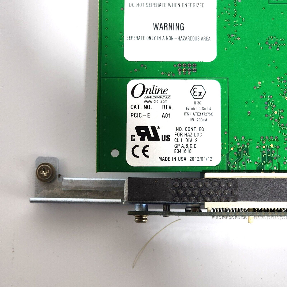 Oldi CAT. No PCIC-E REV A01 PCIC-E Controller Interface Card USED.