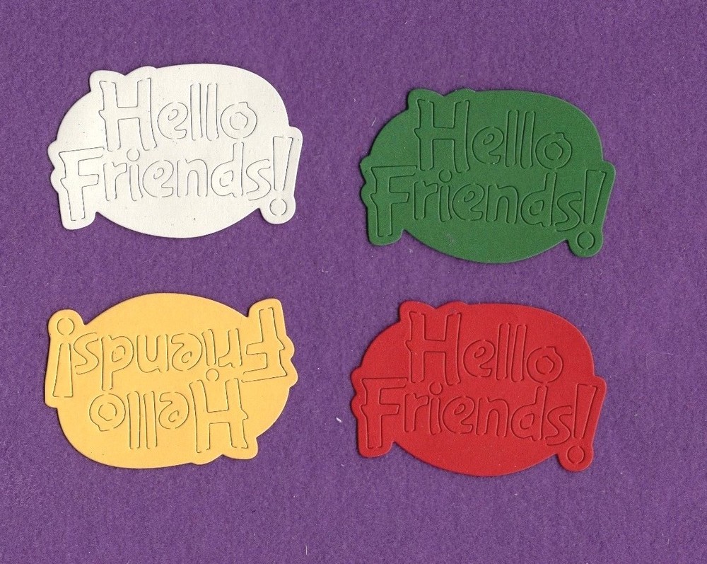HELLO FRIENDS die cuts