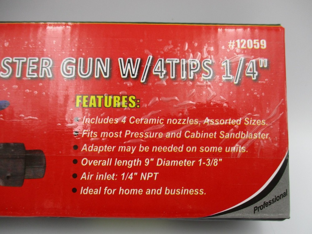 Air SandBlaster Replacement Handle w/4 Tips 1/4"