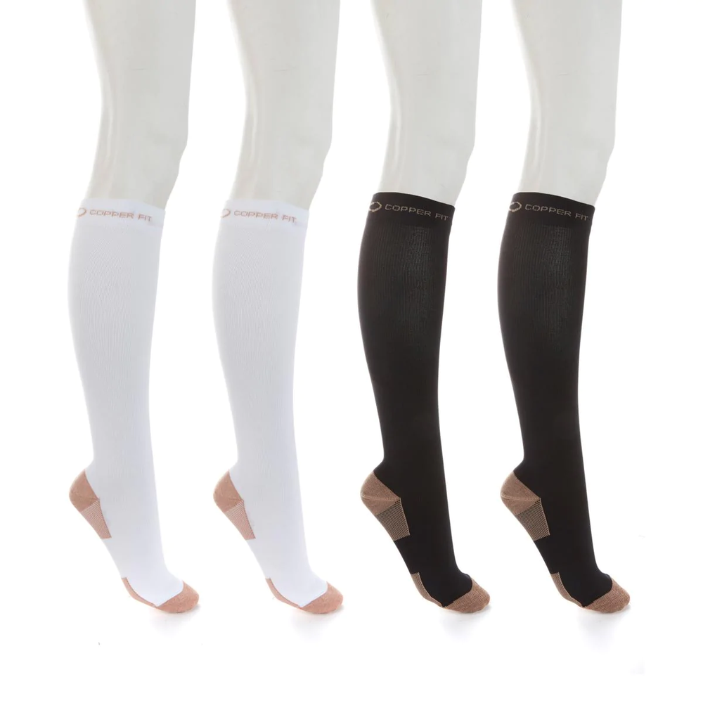 Copper Fit™ Knee-High Compression Socks 4-pack 581211/595126-J
