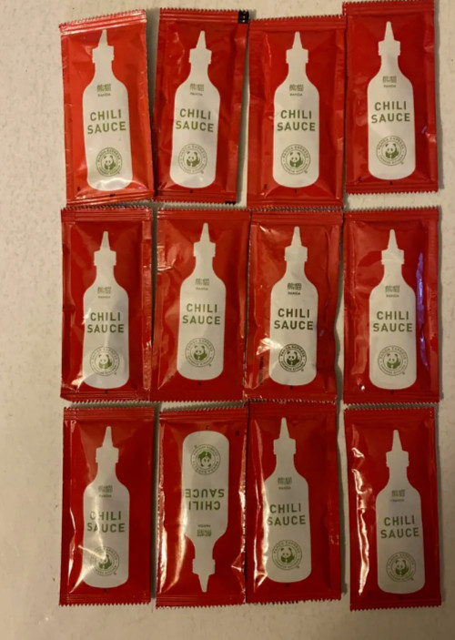 60x Panda Express CHILI Sauce Packets