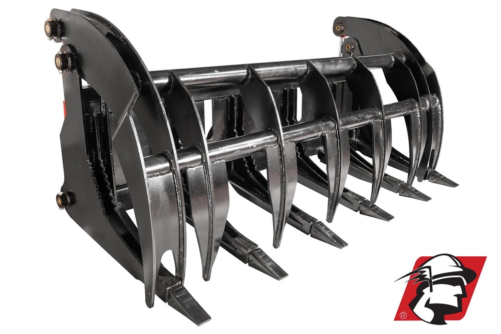 Skid Steer Root Rake Grapple Bucket 68" Wide