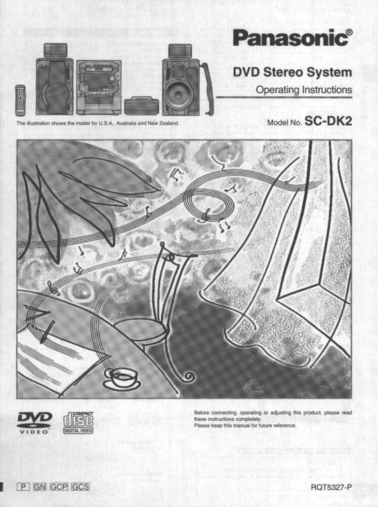 Panasonic SC-DK2 Stereo System Owners Instruction Manual