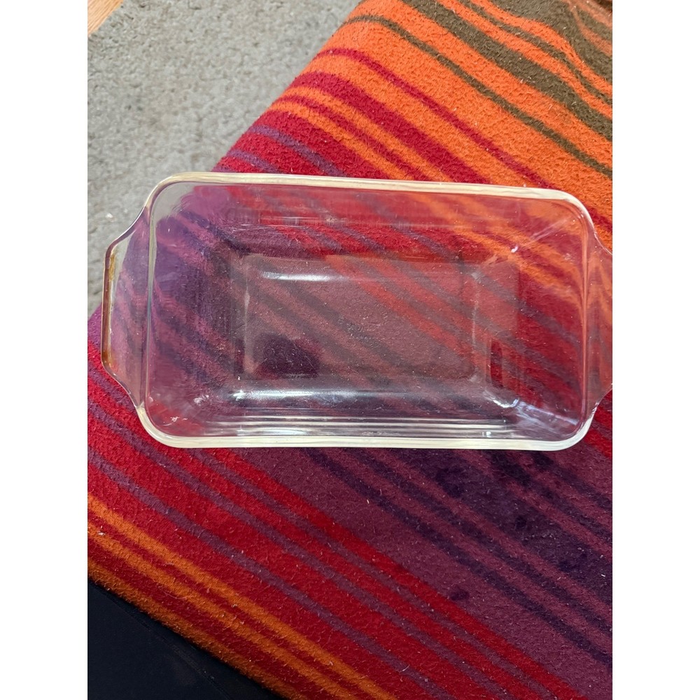 Anchor Hocking Fire King Glass Rectangular Baking Dish Clear Ovenware