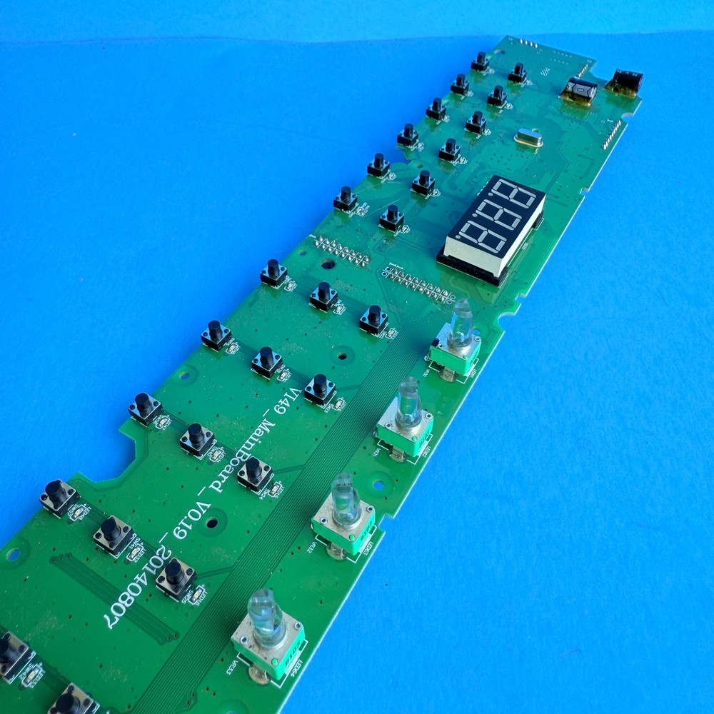 ALESIS VI49 MIDI Keyboard Controller OEM Part: Knobs Display Main Board PCB