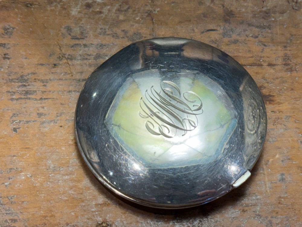 Vintage Birks Sterling Silver 3" Compact 100g
