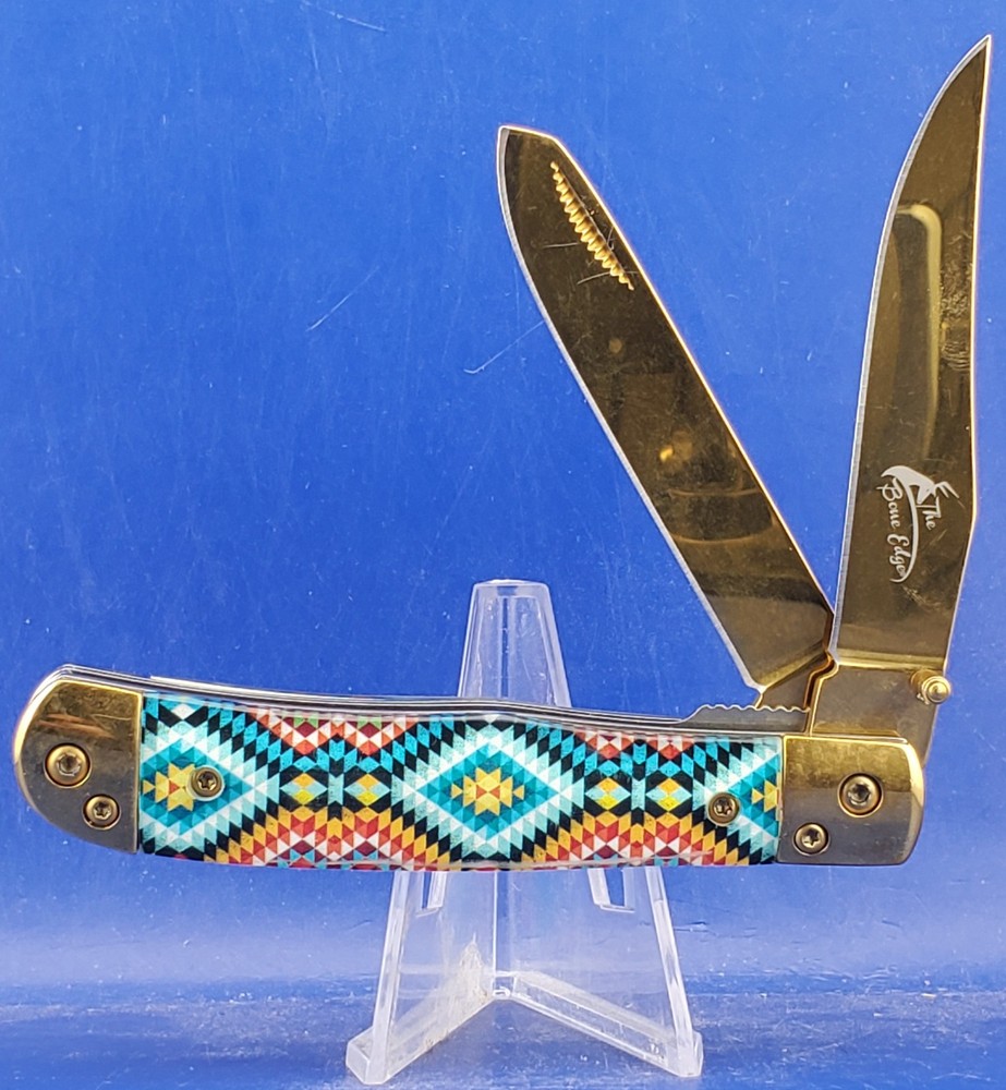 BONE EDGE SPRING ASSISTED TRAPPER 13821