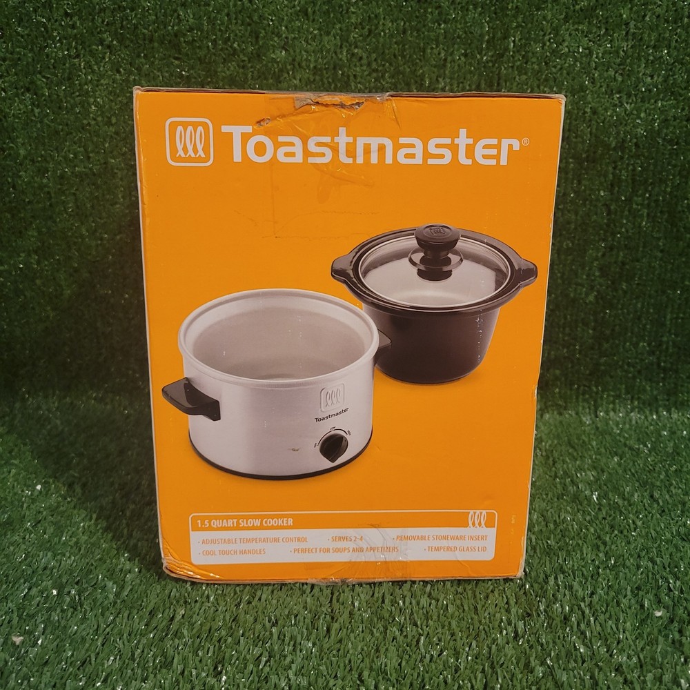 Slow Cooker Toastmaster 1.5 Quart Removeable Lid Temperature Control Open Box